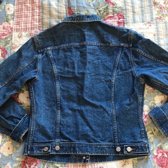 Bossini Dark Wash Long Sleeve Button Denim Jacket Small - Picture 6 of 7